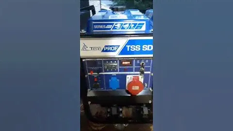 Работа генератора TSS SDG 6000EH3A