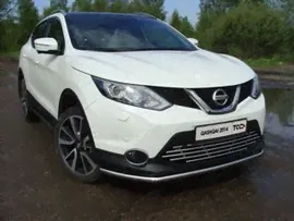 Пороги труба 60,3 мм NISSAN QUASHQAI 2014 - г.в. от ТСС (Арт. NISQASH14-07)